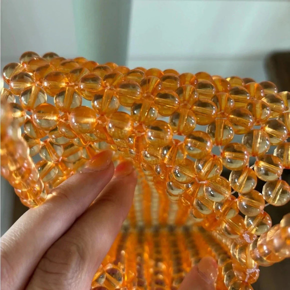 Orange Beaded Purse - Picture 3 of 5